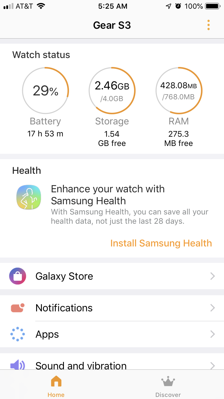 Something is rapidly draining the battery of my Gear S3 Frontier - Samsung  Community