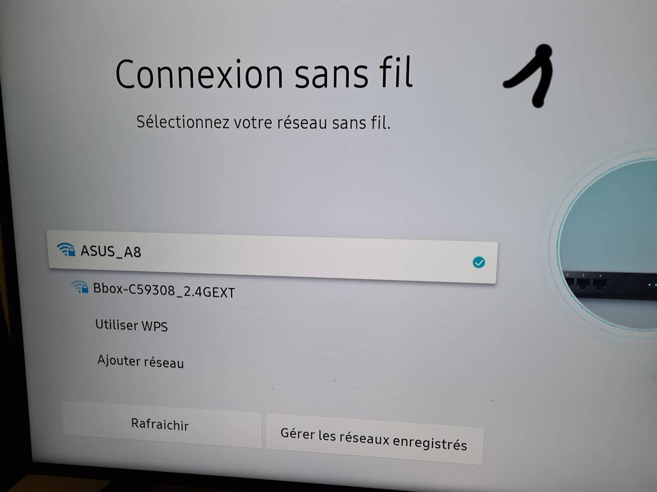 TV UE43TU7125KXXC impossible de se connecter en réseau wifi - Samsung  Community