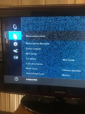 Résolu : TV LE32A676 menu canal grisé et perte Des chaînes DTV après  réinstallations - Samsung Community