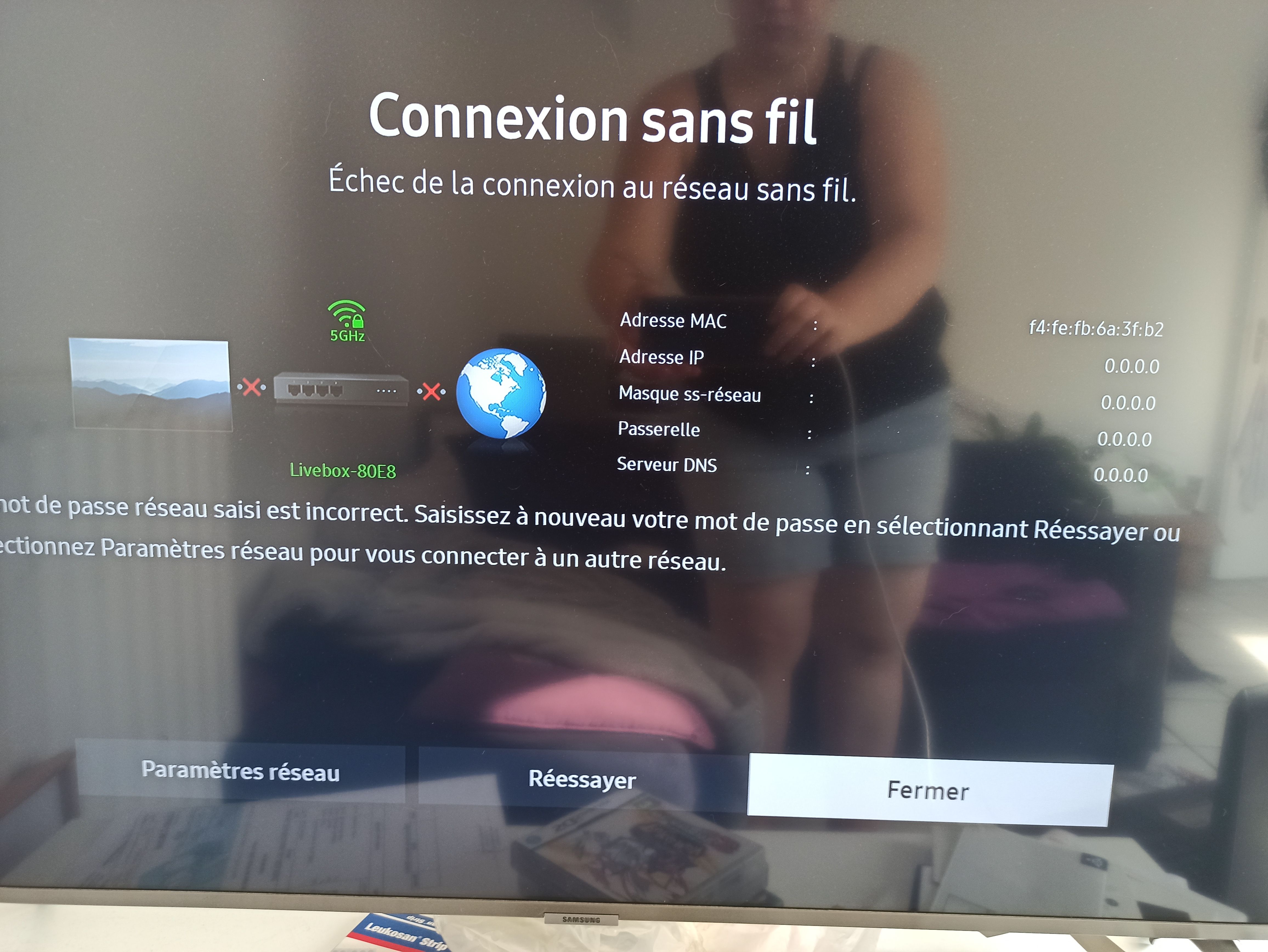 TV UE43TU7125KXXC impossible de se connecter en réseau wifi - Samsung  Community