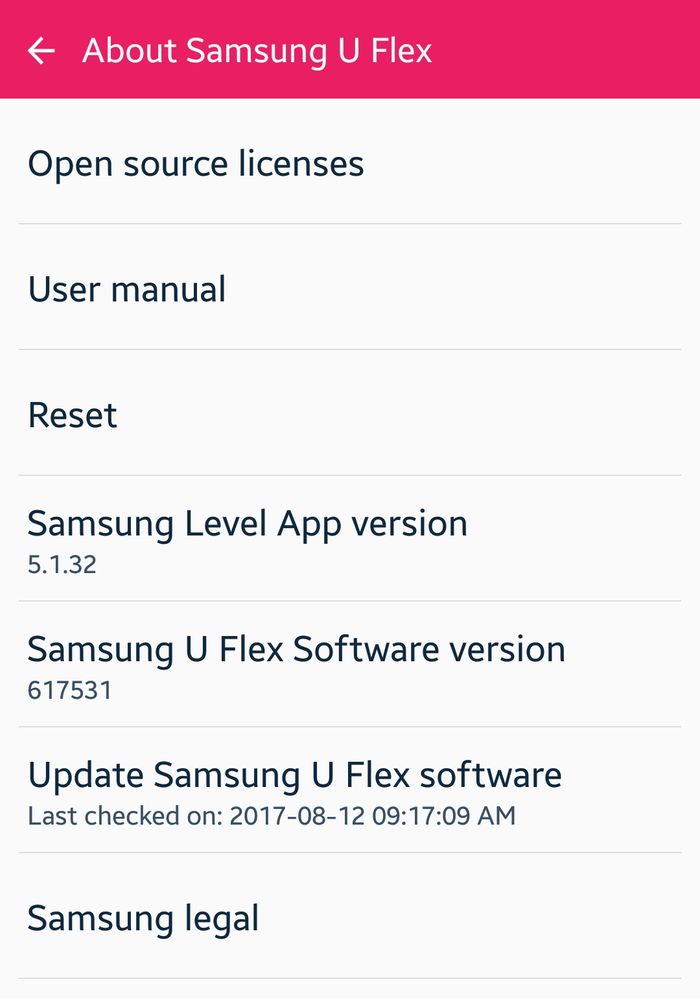 Samsung level u firmware update new arrivals