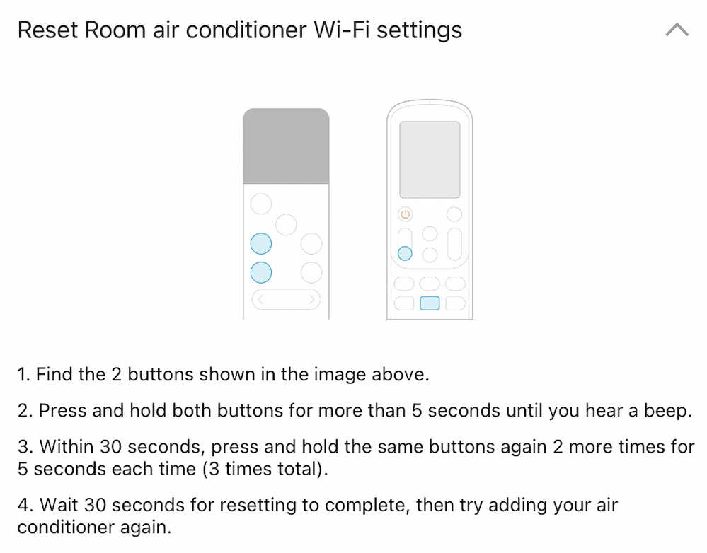 Air Conditioner ar09kswnawknet WiFi reset - Samsung Community