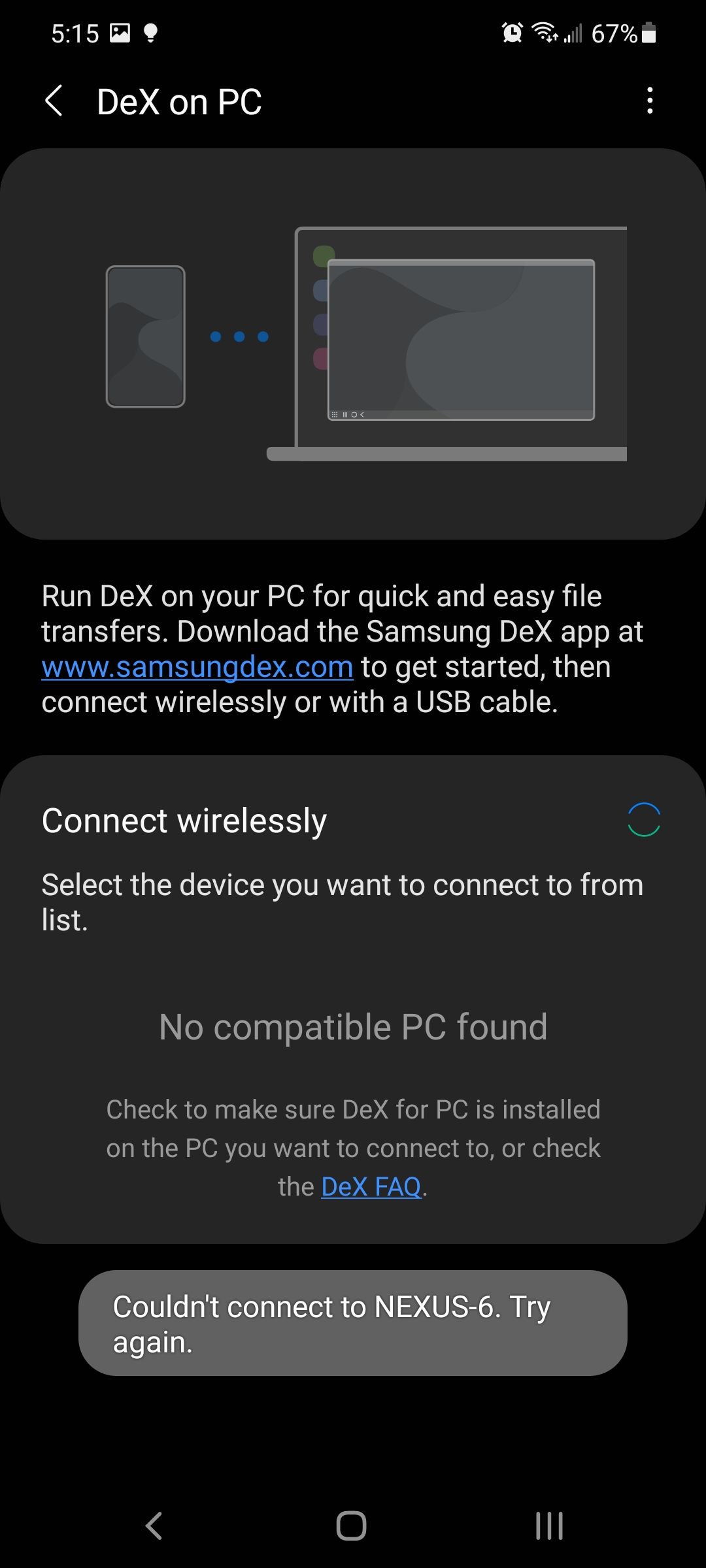 Solved: Wireless Samsung Dex - Samsung Community