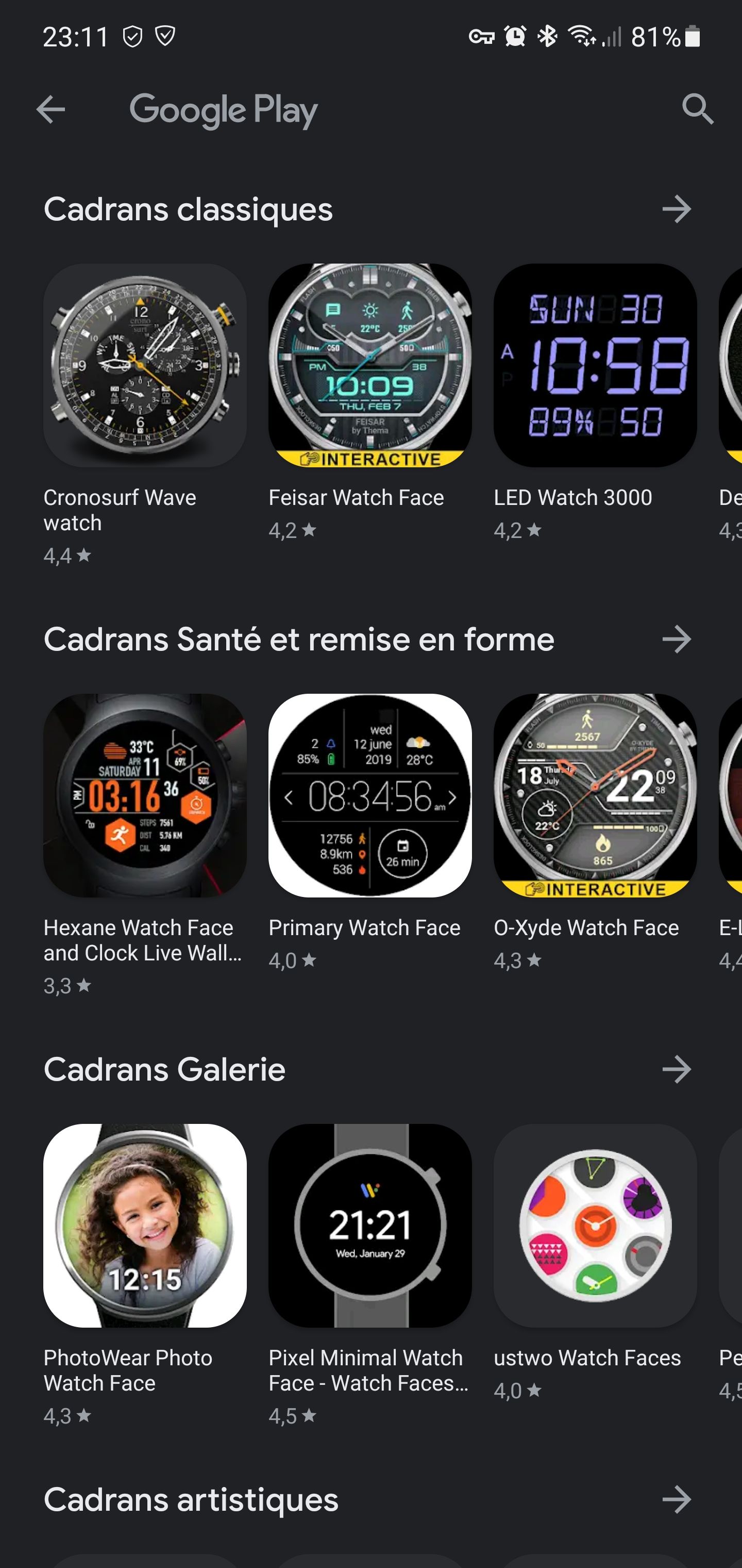 Résolu : Galaxy Watch 4 et watch face - Samsung Community