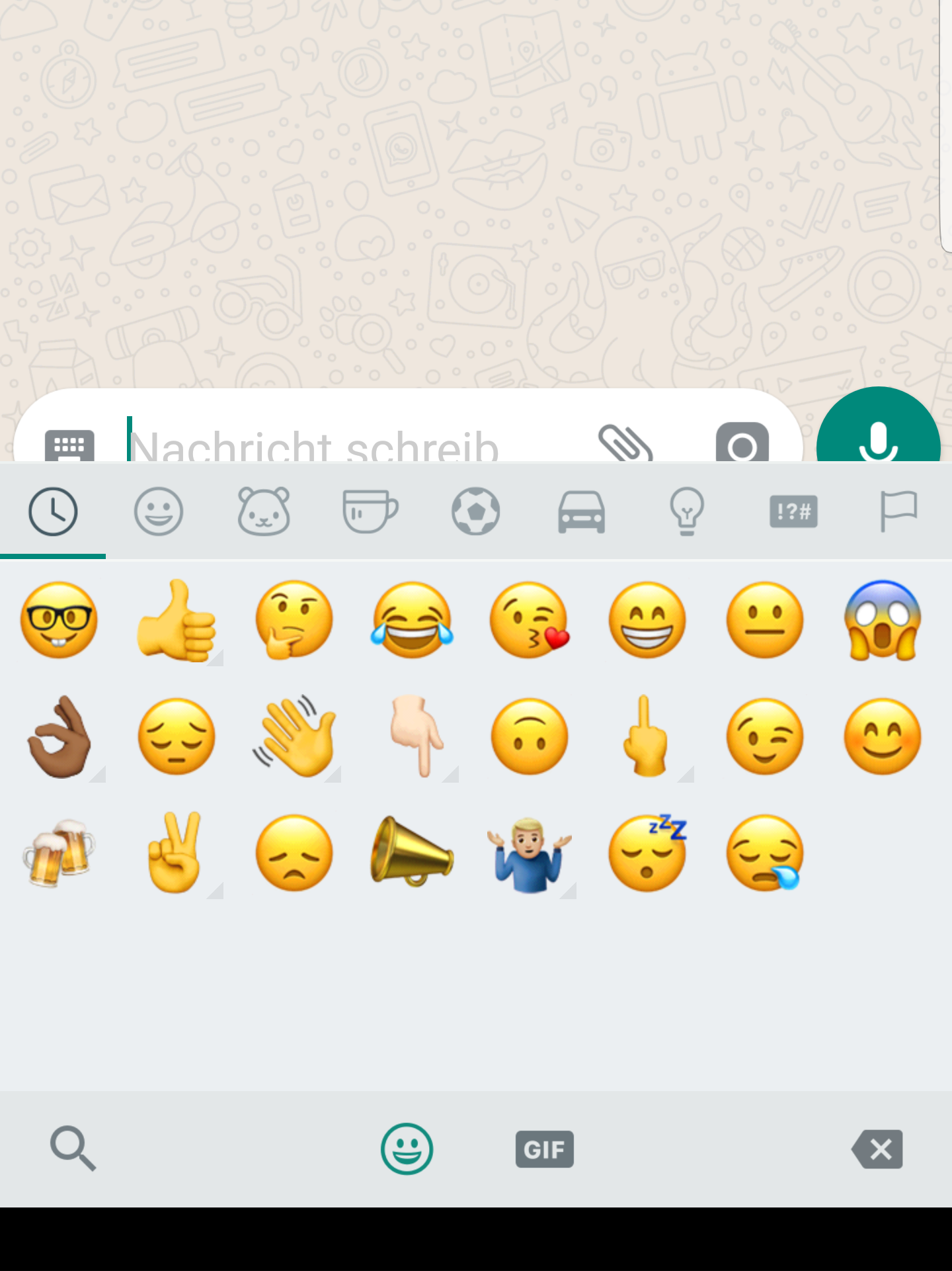 S8 - Whatsapp Emoji-Keyboard - Ansicht verschoben - Samsung Community