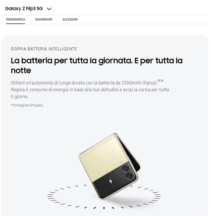 Durata batteria z flip3 - Samsung Community