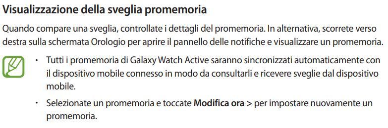 Sveglia Galaxy Watch Active - Samsung Community