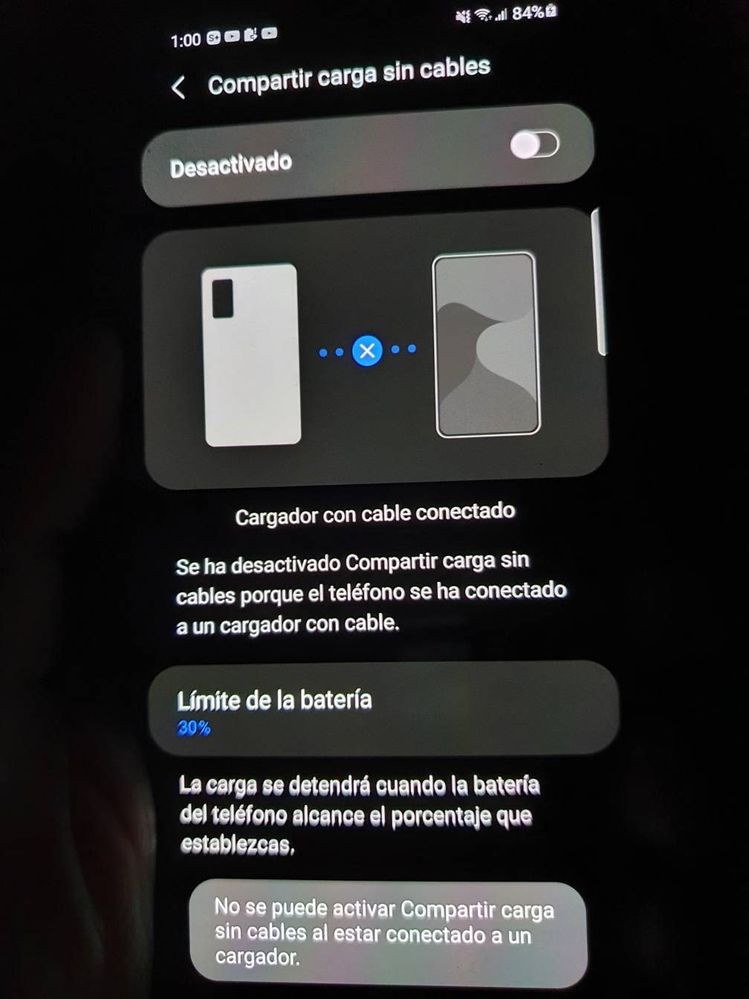 Solucionado: Compartir carga sin cables en Z Flip 3 - Samsung Community