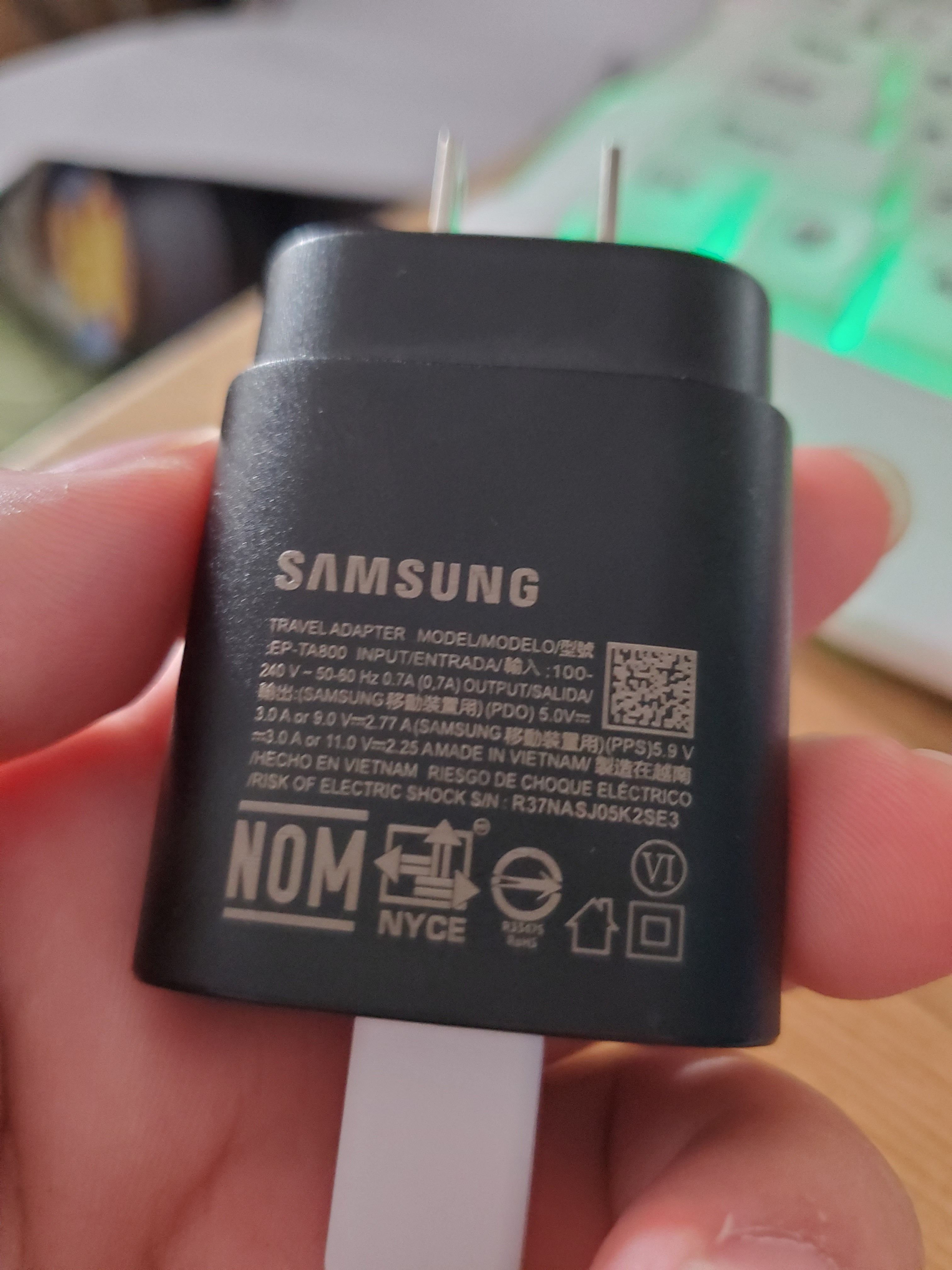 Is this EP-TA800 25W charger fake? - Samsung Community
