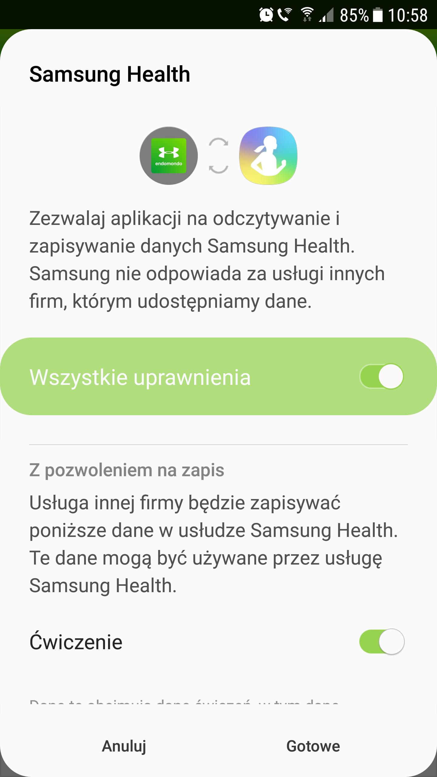 Samsung galaxy online watch active endomondo