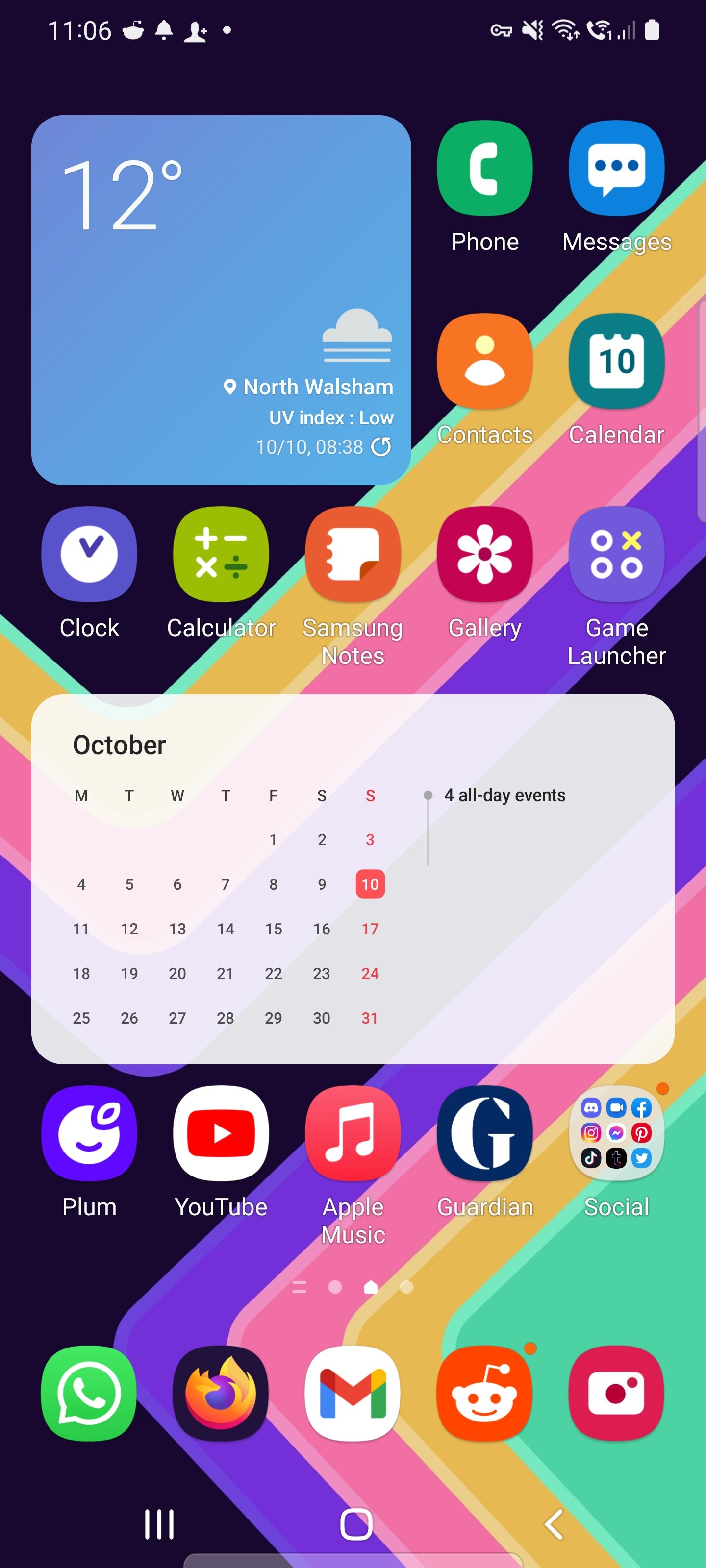 The Calendar widget should *show* the allday events if there's space