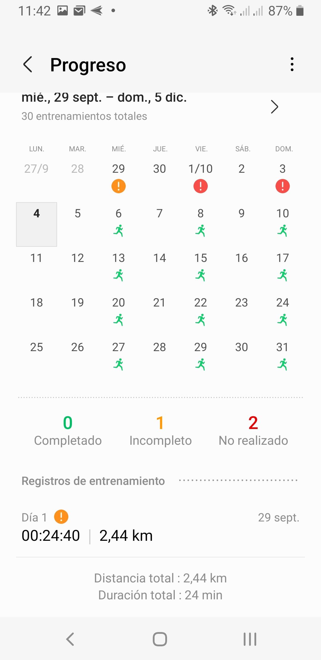 Solucionado Entrenamientos Samsung Health con Galaxy Watch 4 no