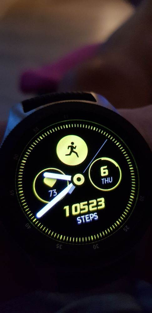 Active watchface, HR updates every second all day