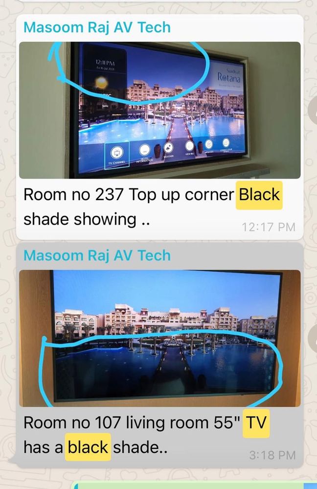 TV Screen has dark section at bottom & Top of screen - Samsung Community