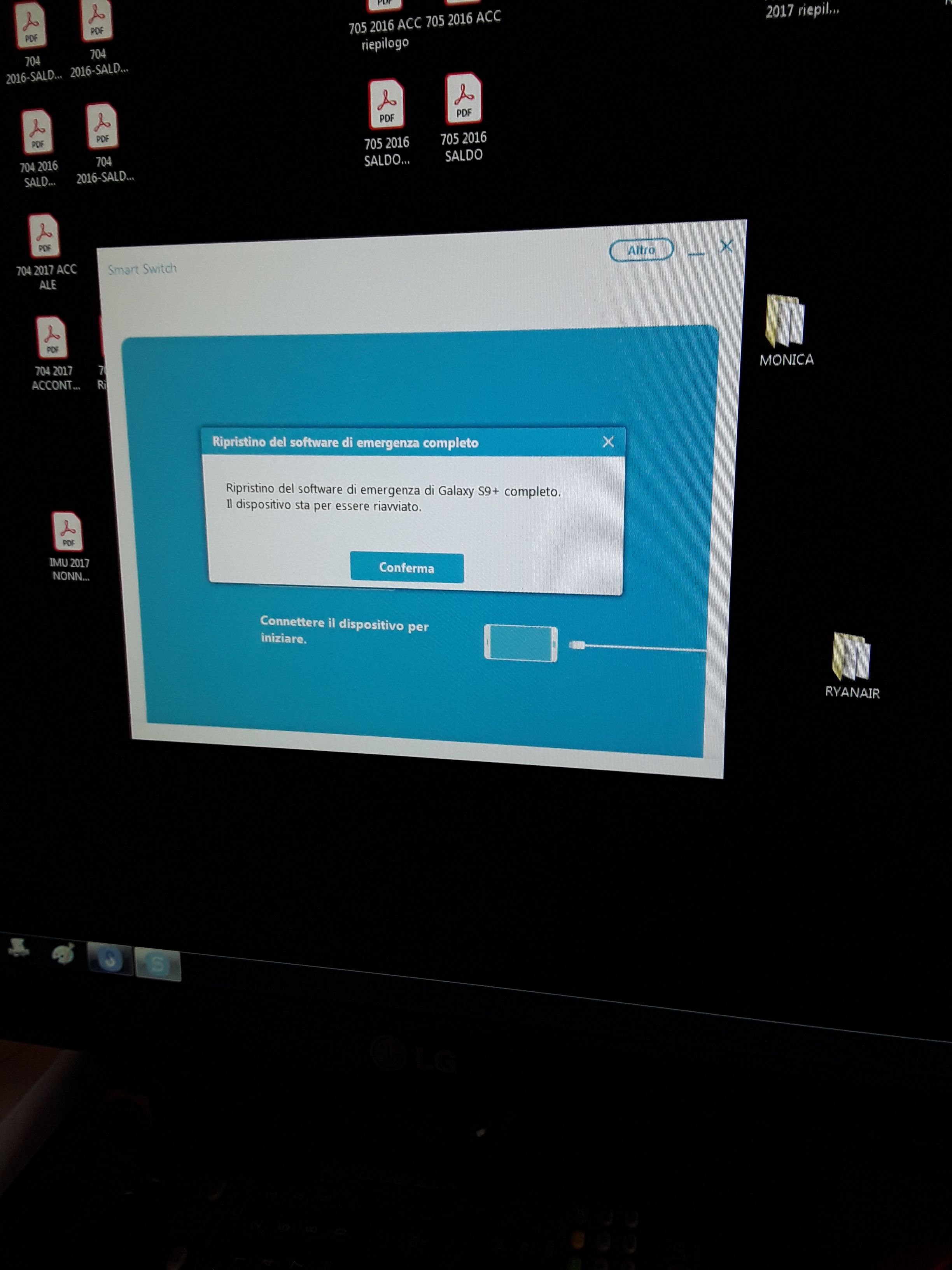 S9+ Special Edition 256GB TIM bloccato durante aggiornamento ad Android