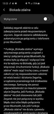blokada zegarka