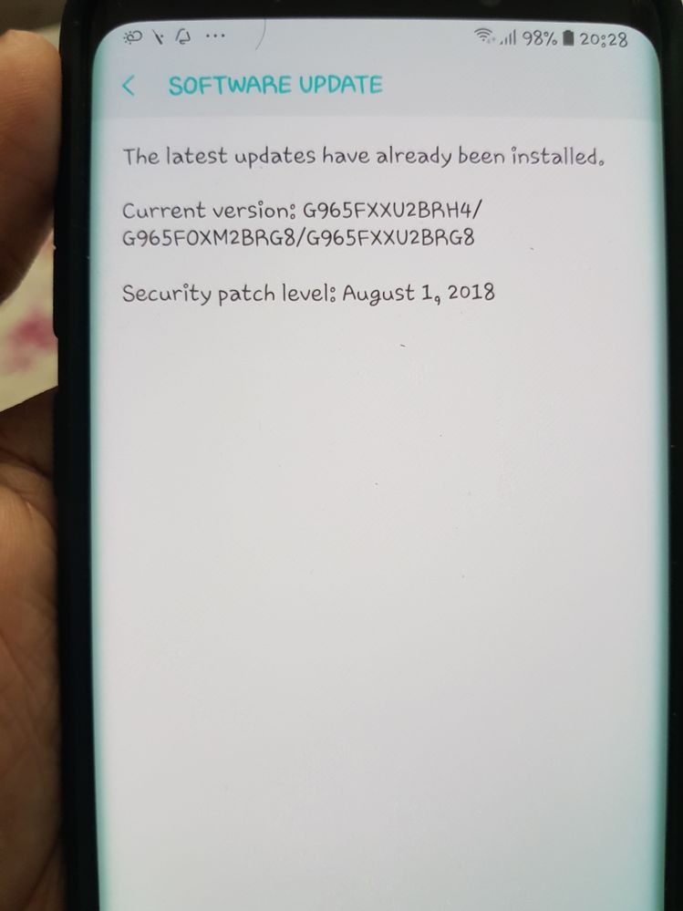 And here's the update I got when I received the device