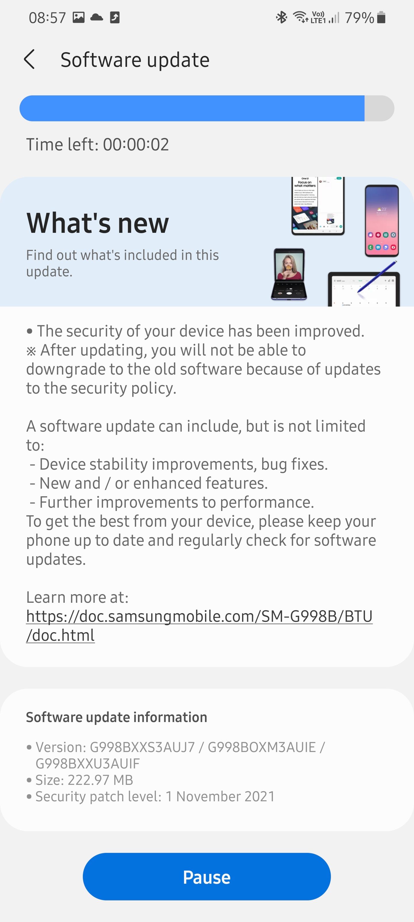 Software update s21 ultra. - Samsung Community