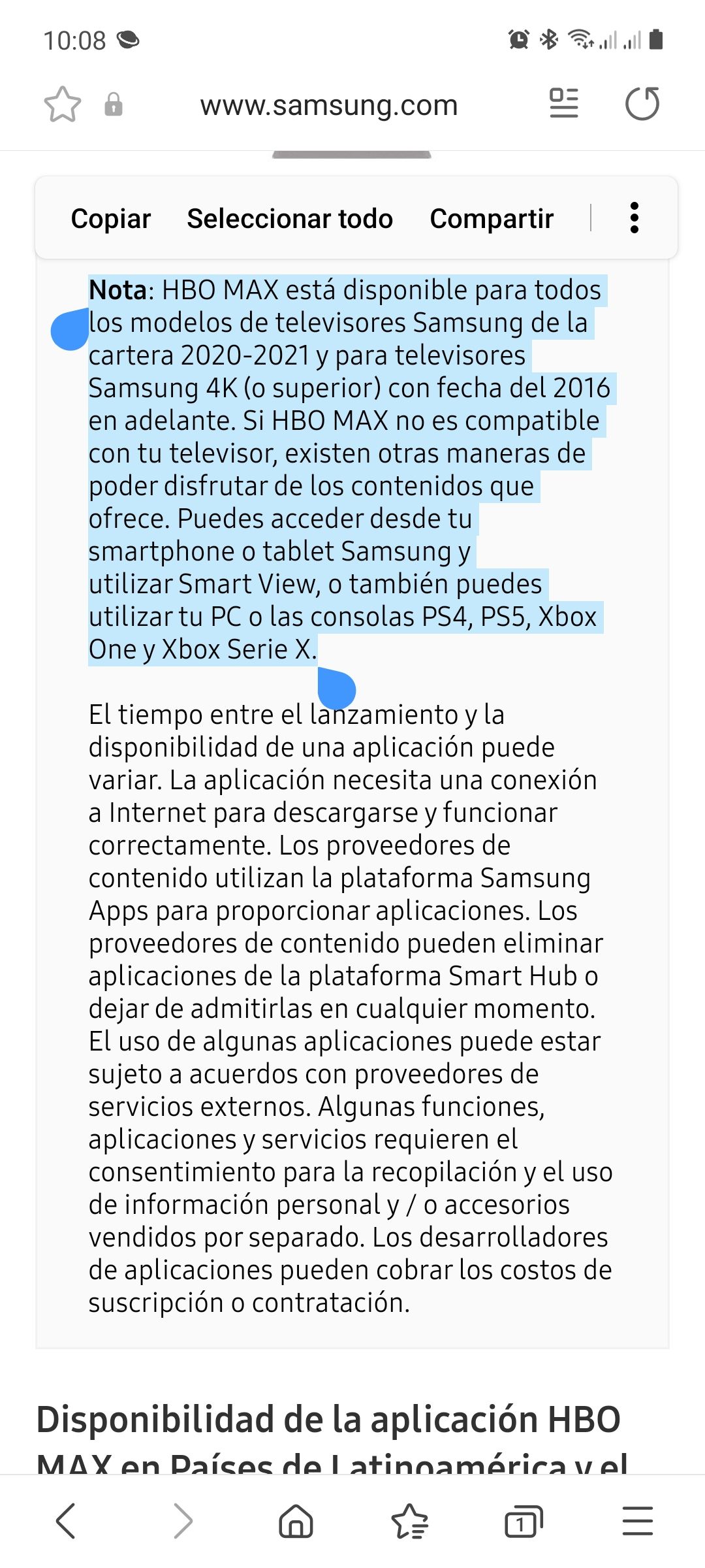 Solucionado Mi TV no tiene Disney + o HBO+(Una posible Solución