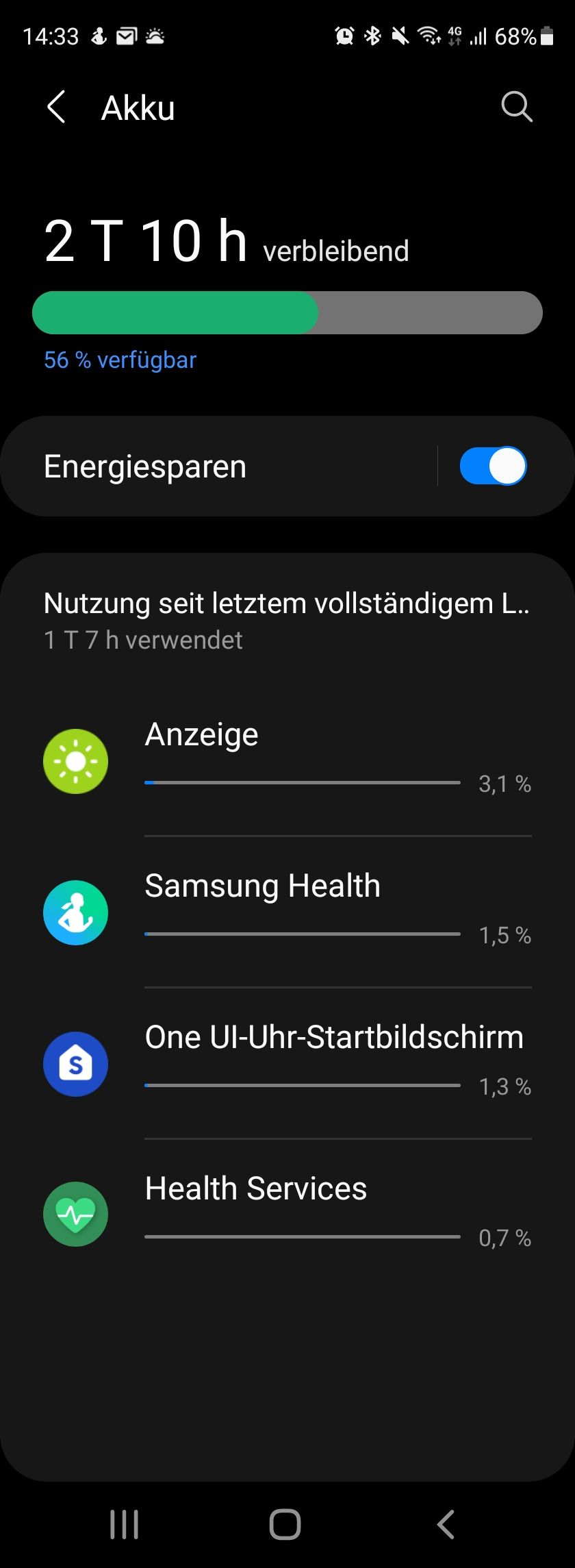Akkulaufzeit Galaxy Watch 4 44mm BT Seite 2 Samsung Community