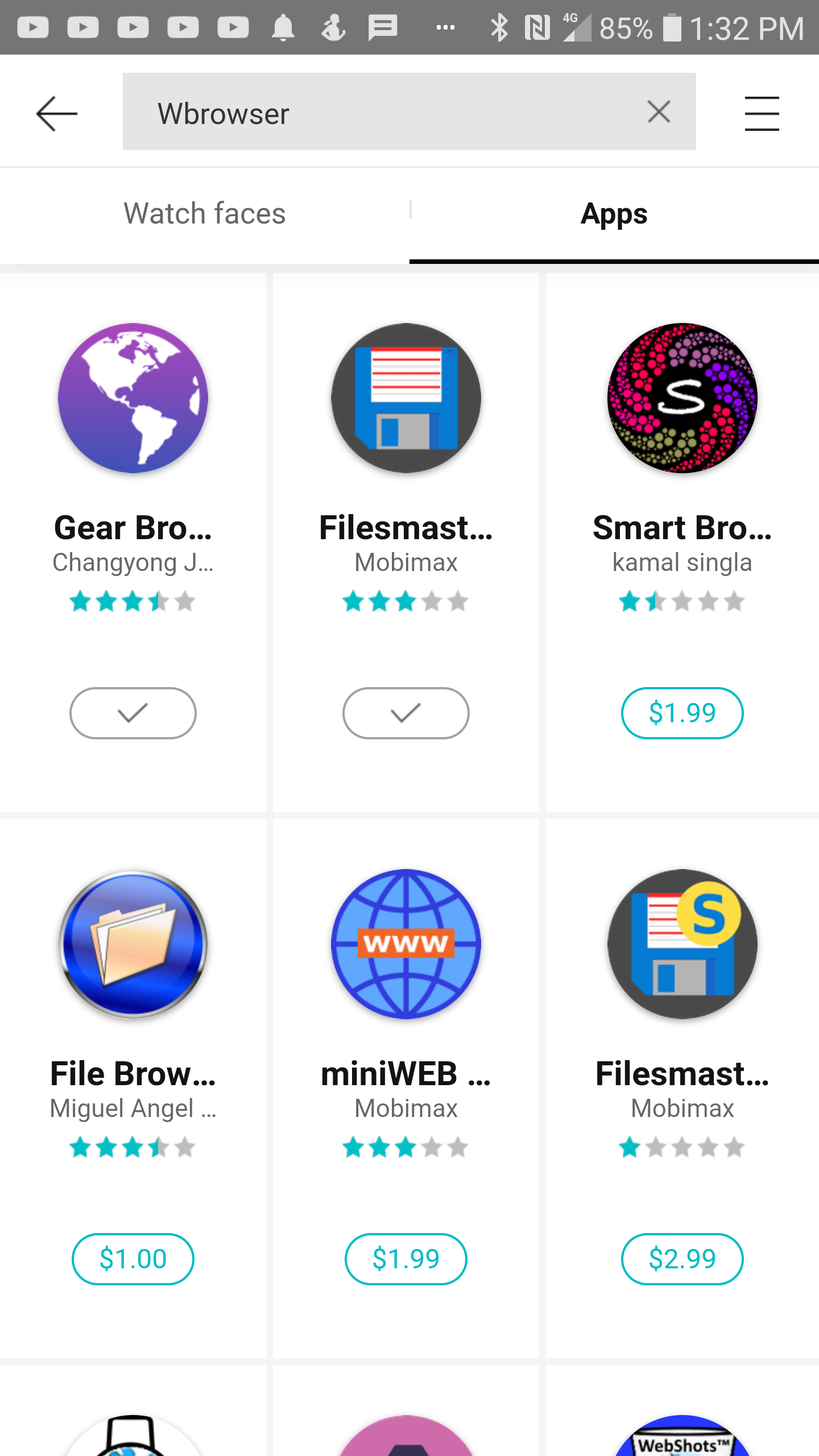 samsung internet galaxy watch