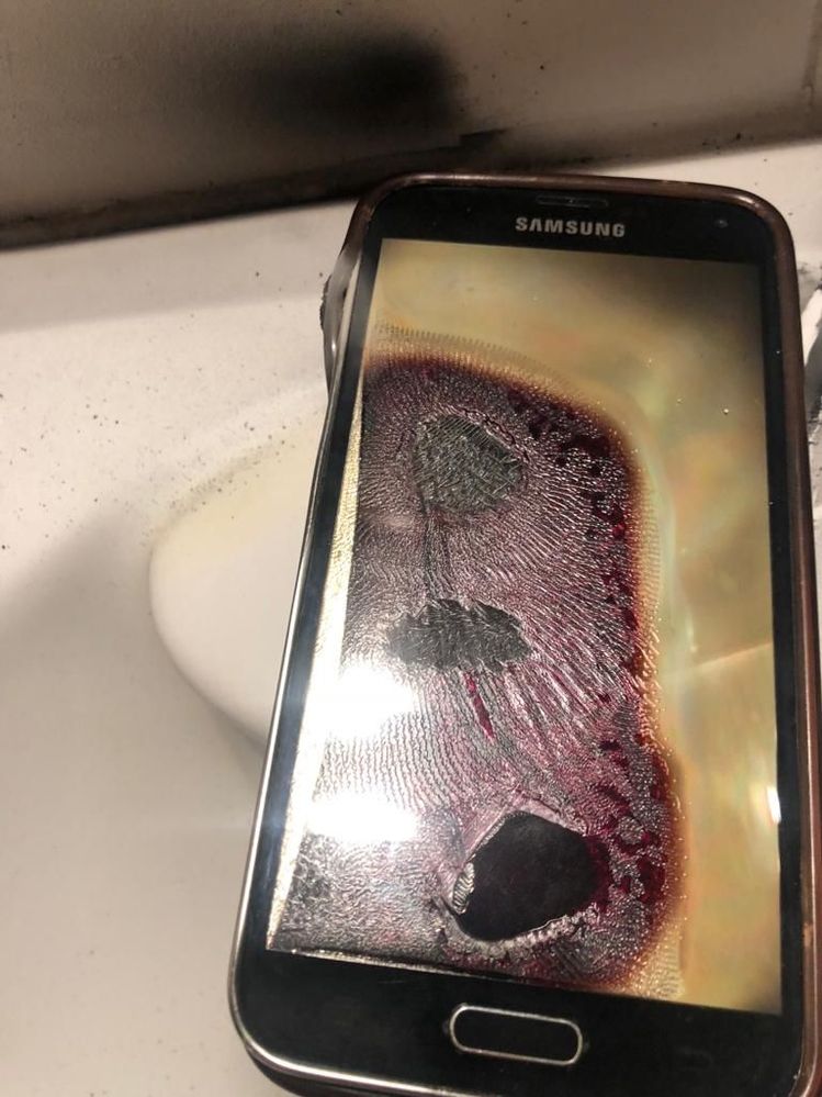 Galaxy s5 explota y arde - Samsung Community