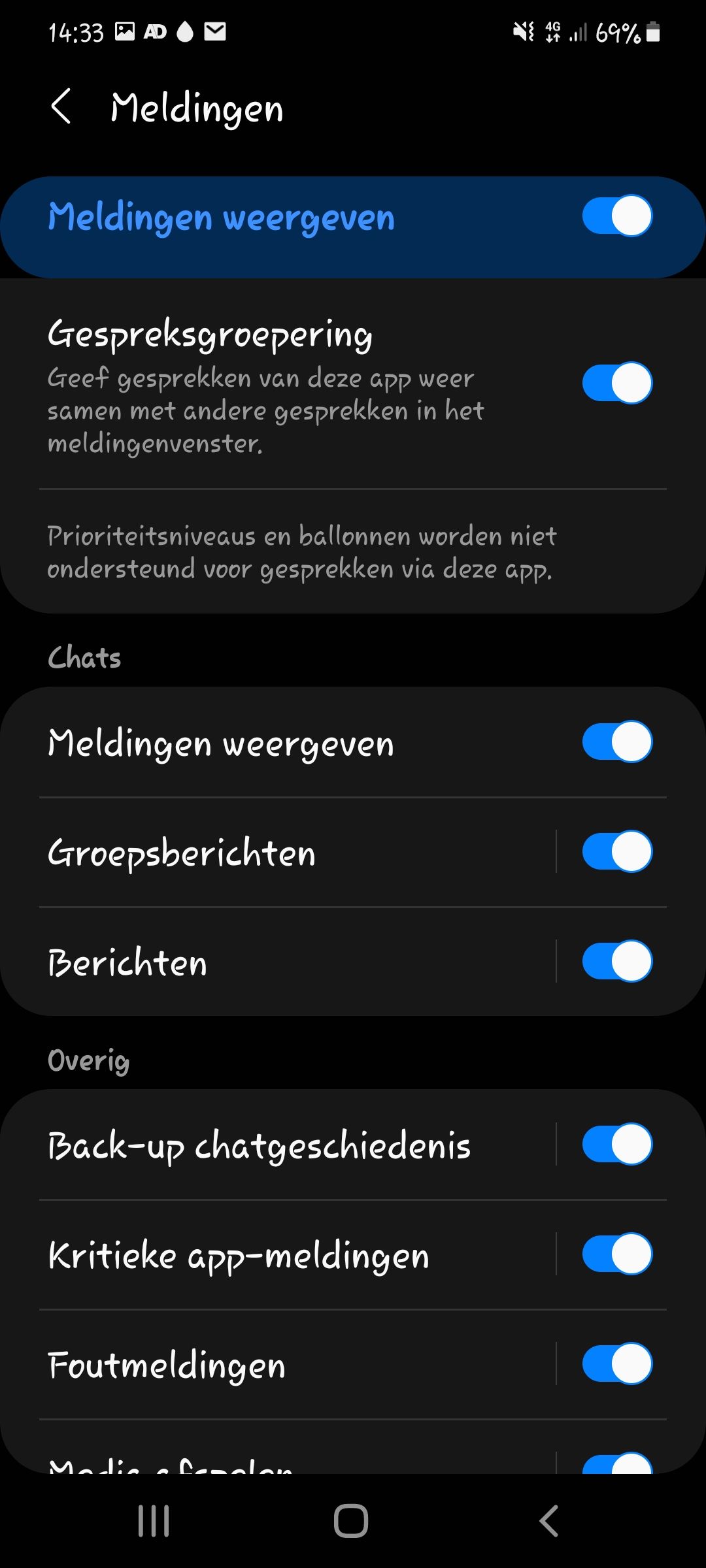 Niet altijd geluid bij WhatsApp Pagina 2 Samsung Community
