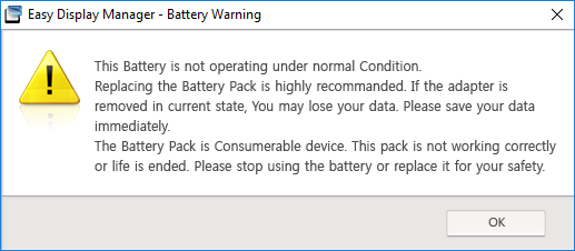 This battery is not operating under normal condition - Samsung Community