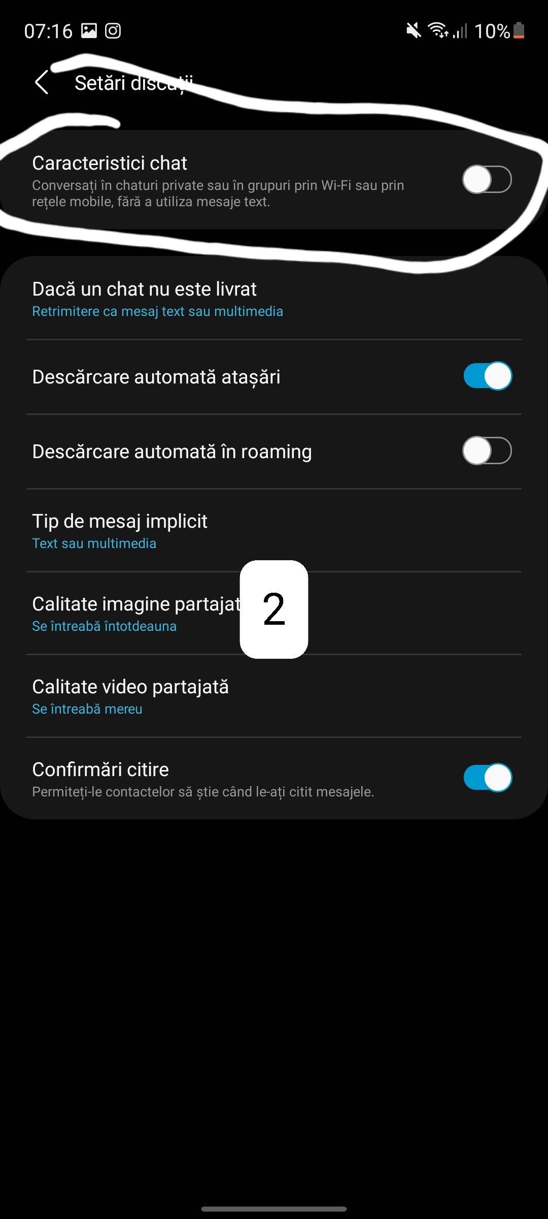 Rezolvat: Optiunea 'chat settings ' din setari LIPSEȘTE! - Samsung Community