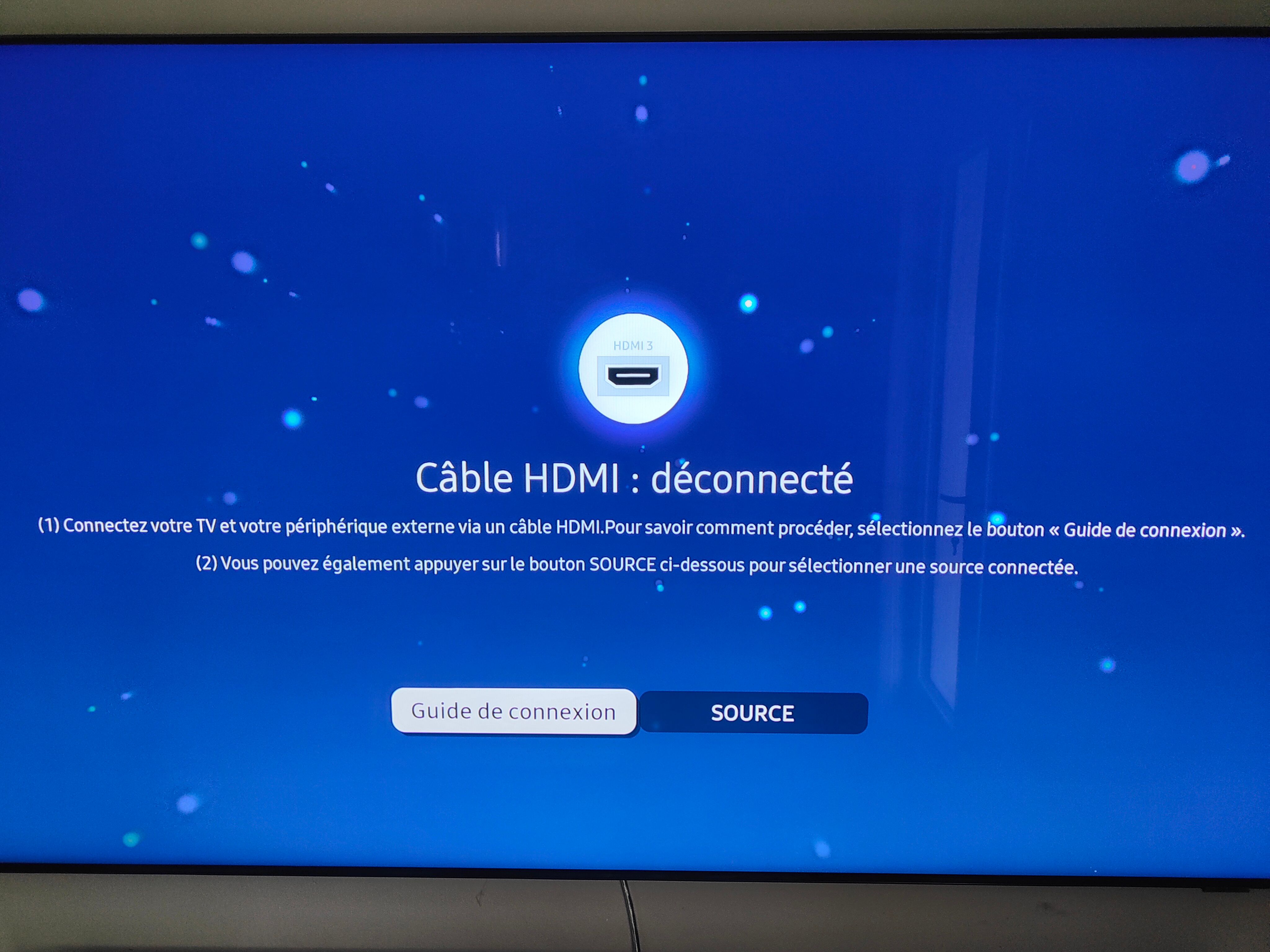 TV QN95A : demarrage de la TV bloque sur HDMI - Samsung Community