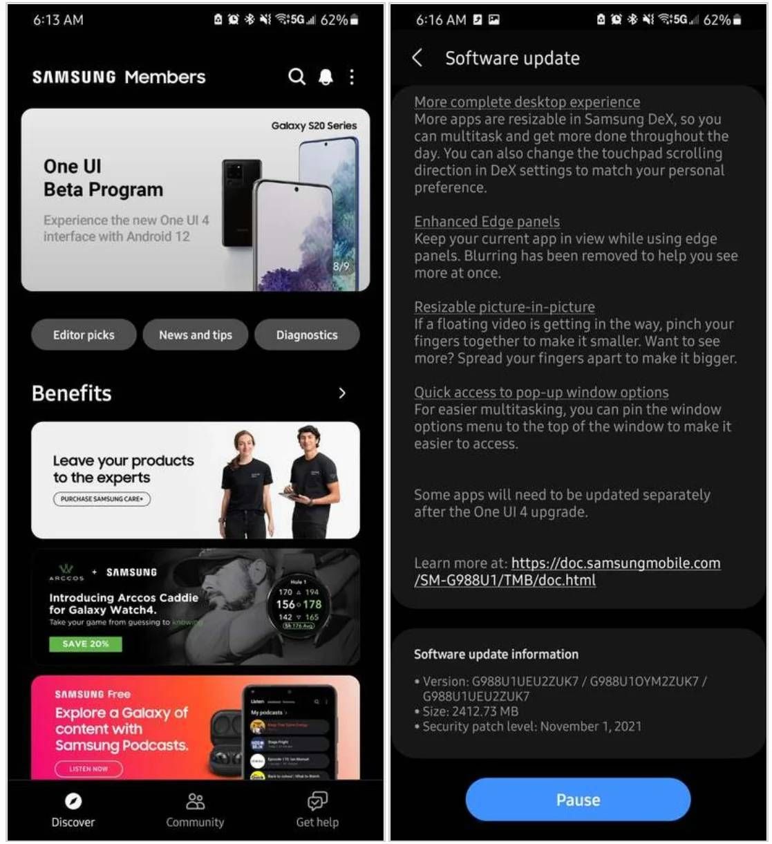 Версия андроид one ui. Android 12 Samsung. Версия андроид 12. Обновление one UI 4 Android 12. Samsung Galaxy s20 версия андроид.