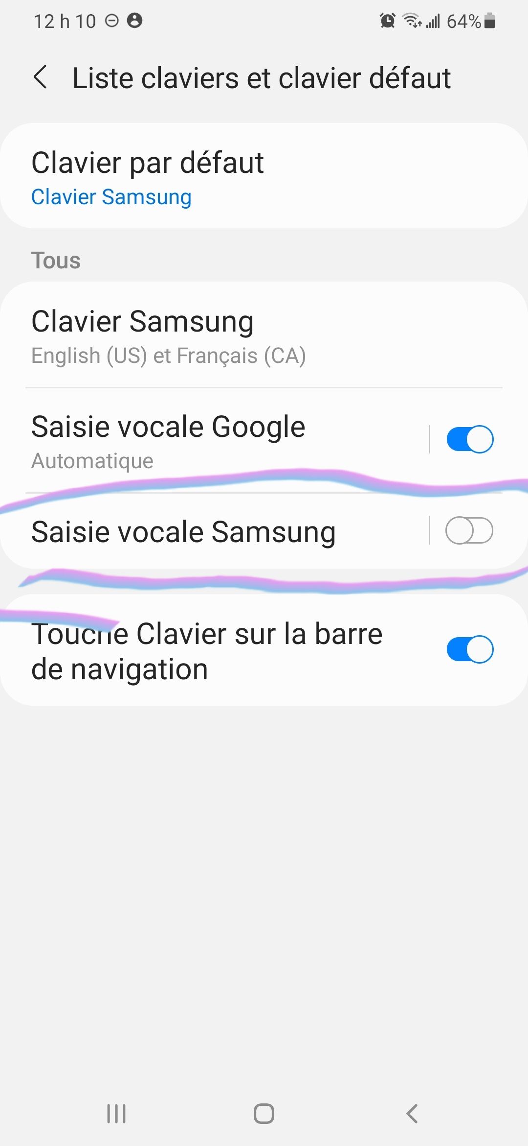 Résolu : saisie vocale en francais canadien - Samsung Community