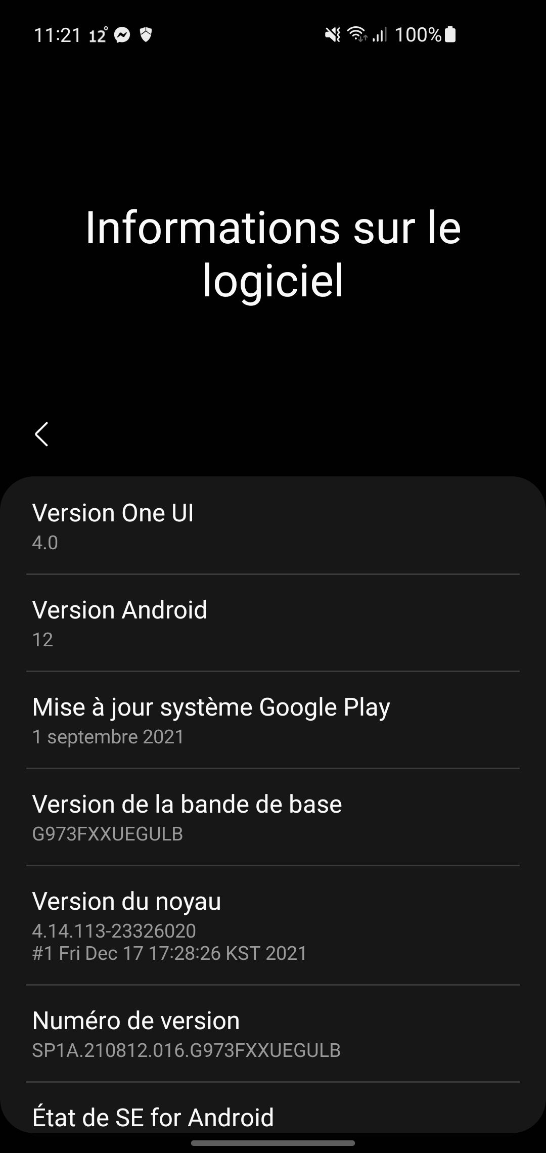 Android 12 One UI 4.0 pour Samsung s 10 - Samsung Community