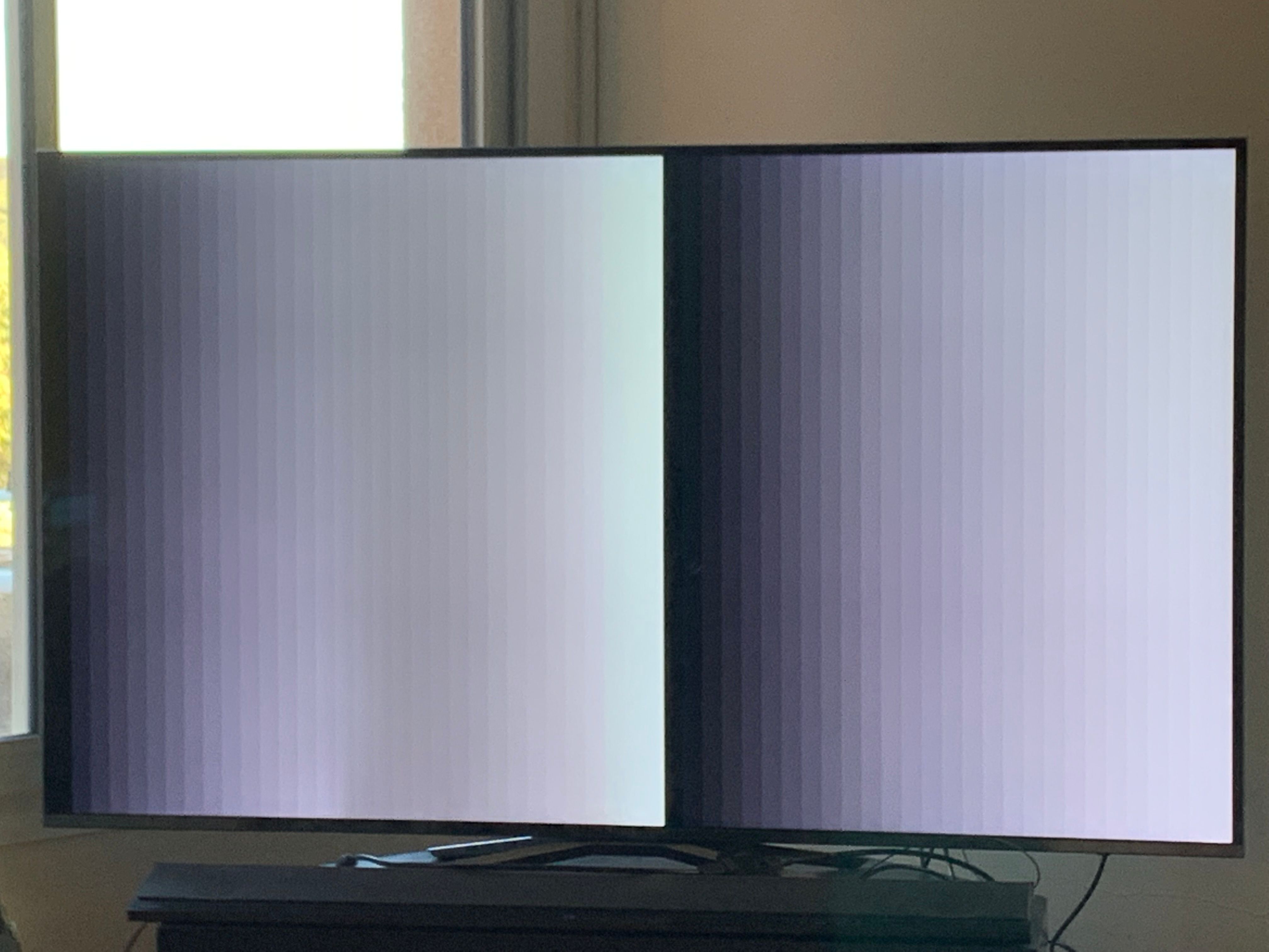 Samsung TV UE65KU6400 vertical dark band Samsung Community