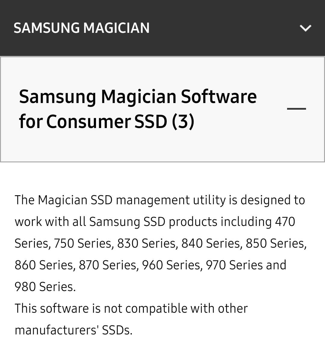 Samsung ssd hot sale software magician