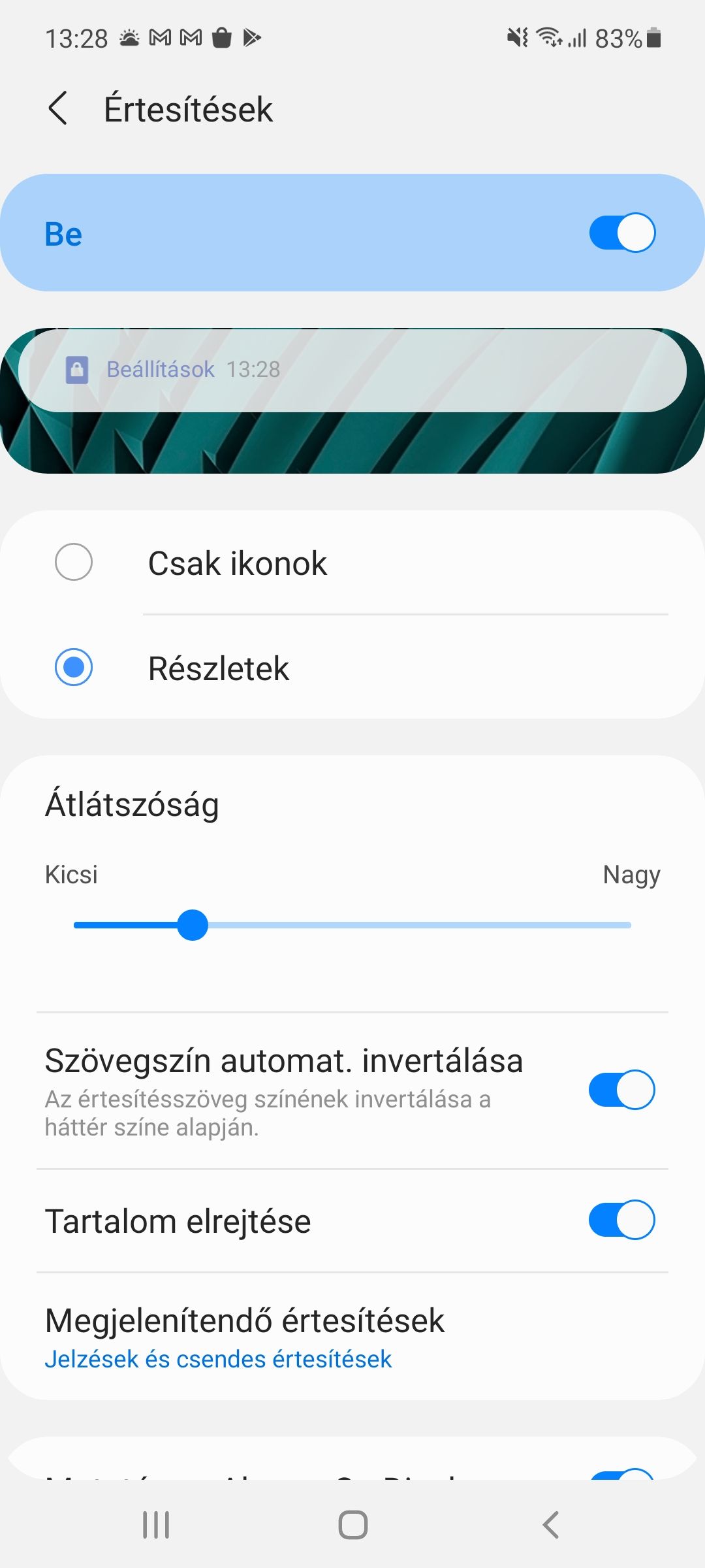Értesítések kikapcsolt képernyőn (S20 FE Android 11) - Samsung Community