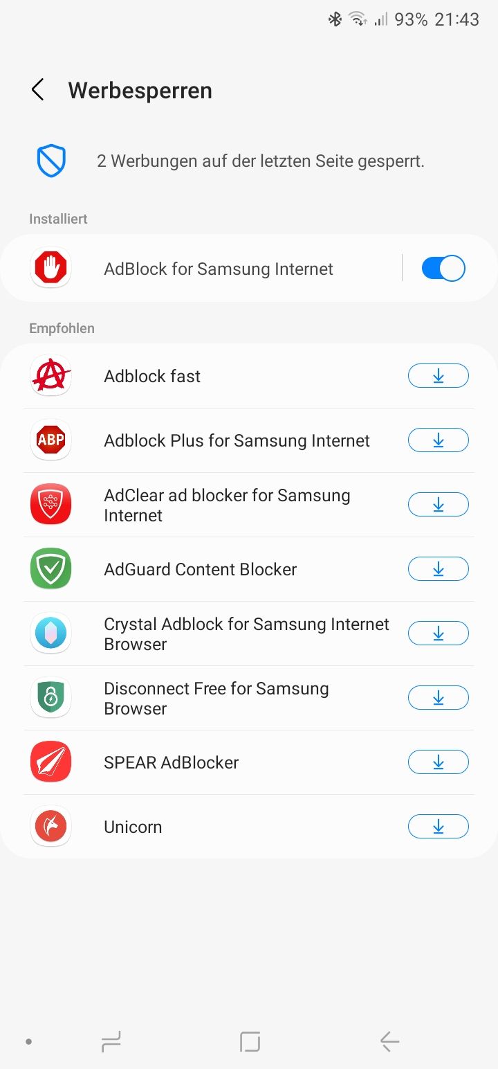Gelöst: AdBlock app Empfehlung für Samsung Internet - Samsung Community