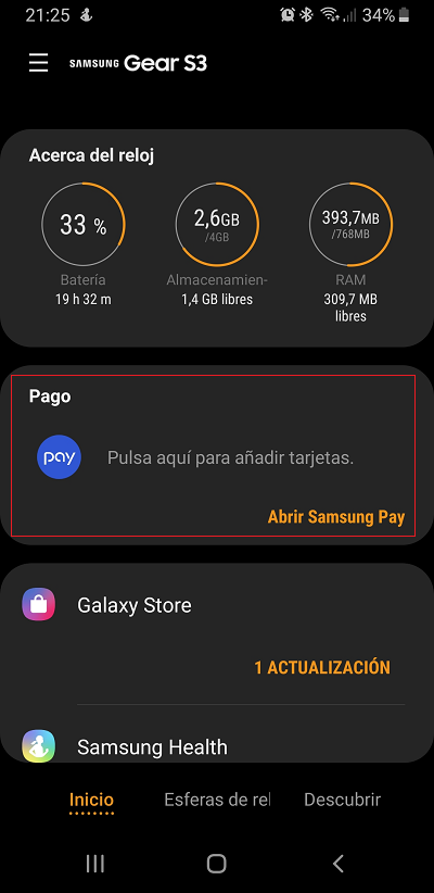 Samsung pay gear sales s3 international