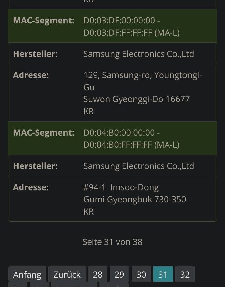 Ungültige MAC-Adresse – Seite 3 - Samsung Community
