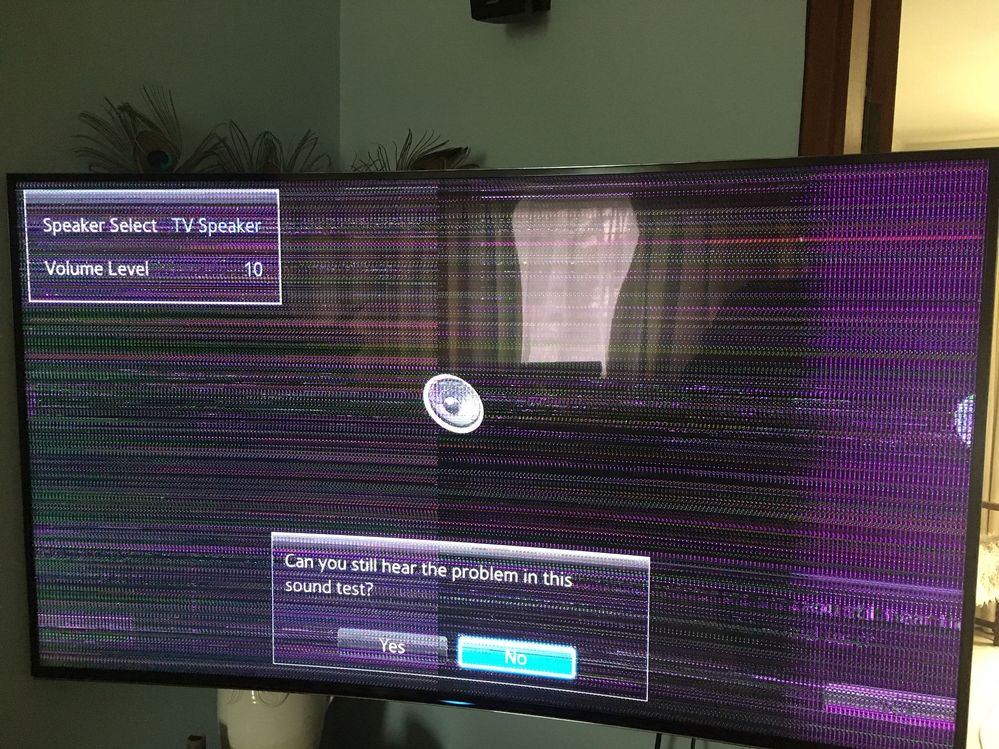 samsung led tv speaker problem