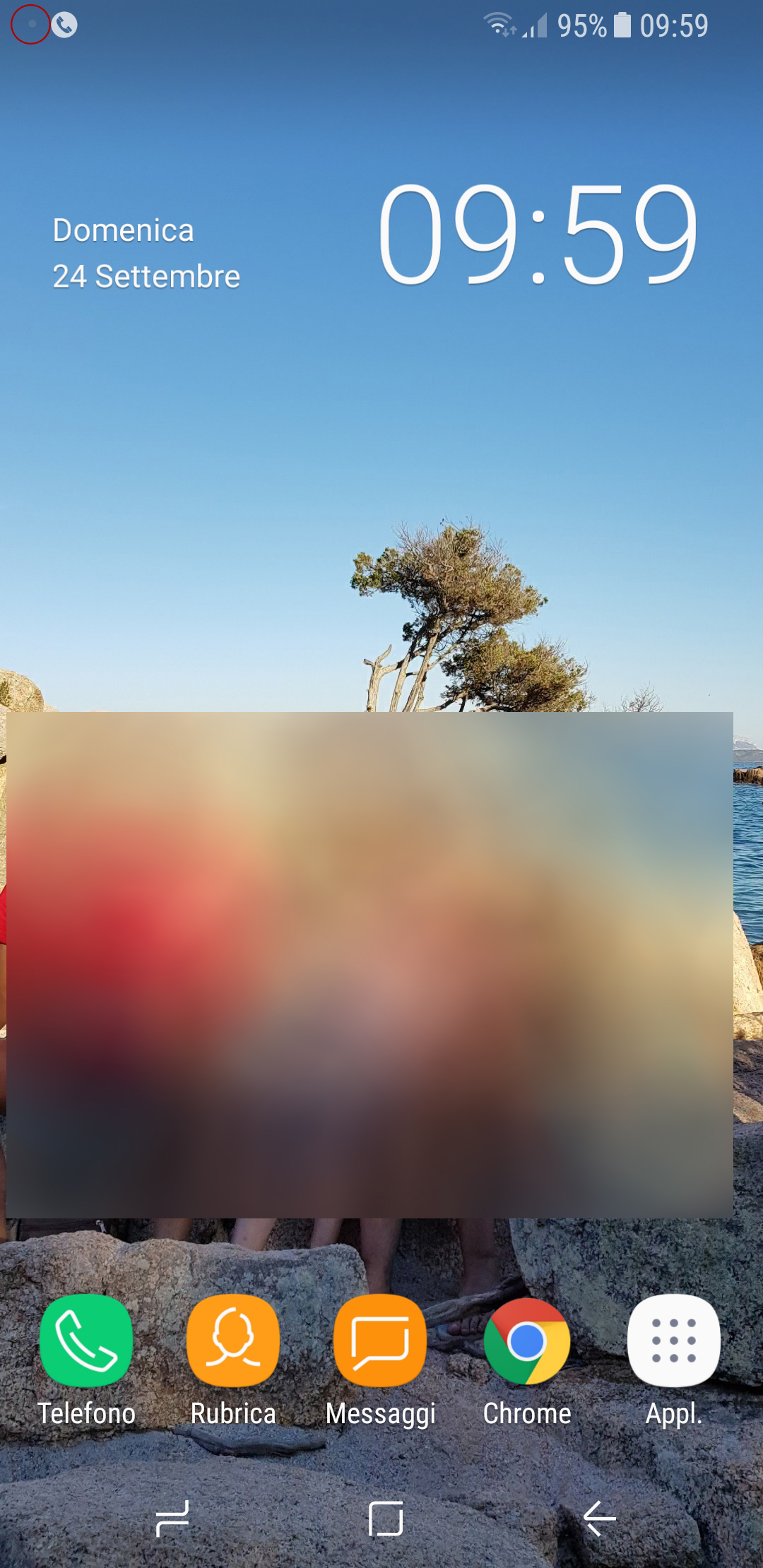 Puntino In Alto A Sinistra Android