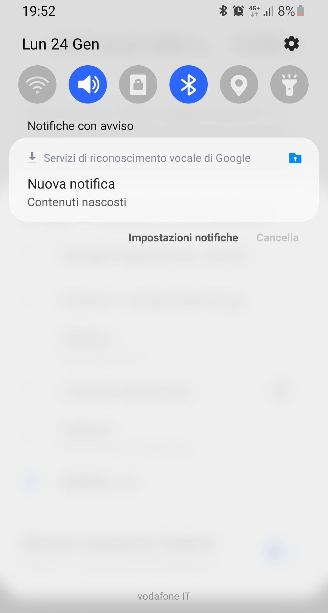Risolto: Servizi di riconoscimento vocale di Google nuova notifica  contenuti nascosti - Samsung Community